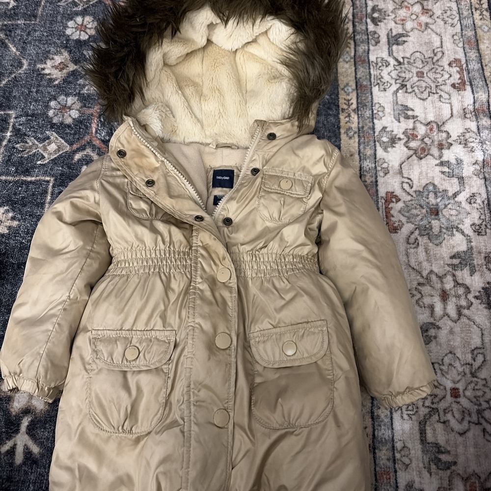 GAP babyGap Warmest Down Fill Puffer Jacket Coat Size 3 years Water Resistant 3T